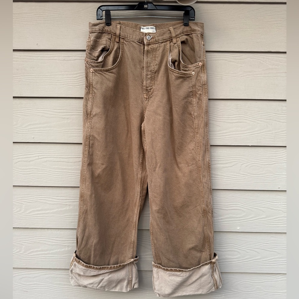 We the Free Final Countdown Cuffed Low Rise Jeans TUMBLEWEED 29 - Picture 5 of 16